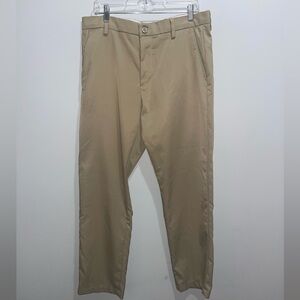 Men's Classic Fit Stretch Tan Golf Pants